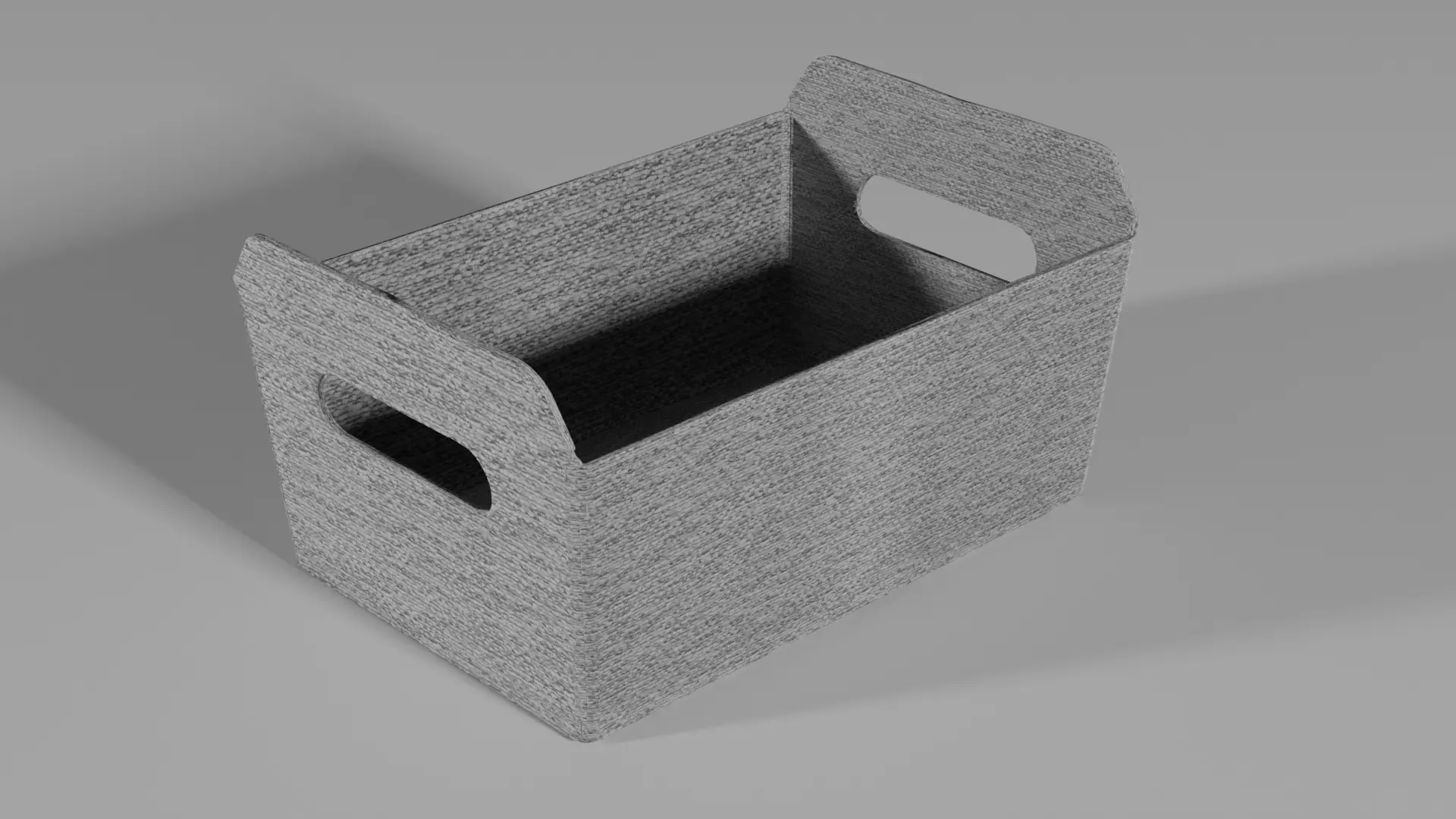 Decorative fabric storage tote Free 3D model_0