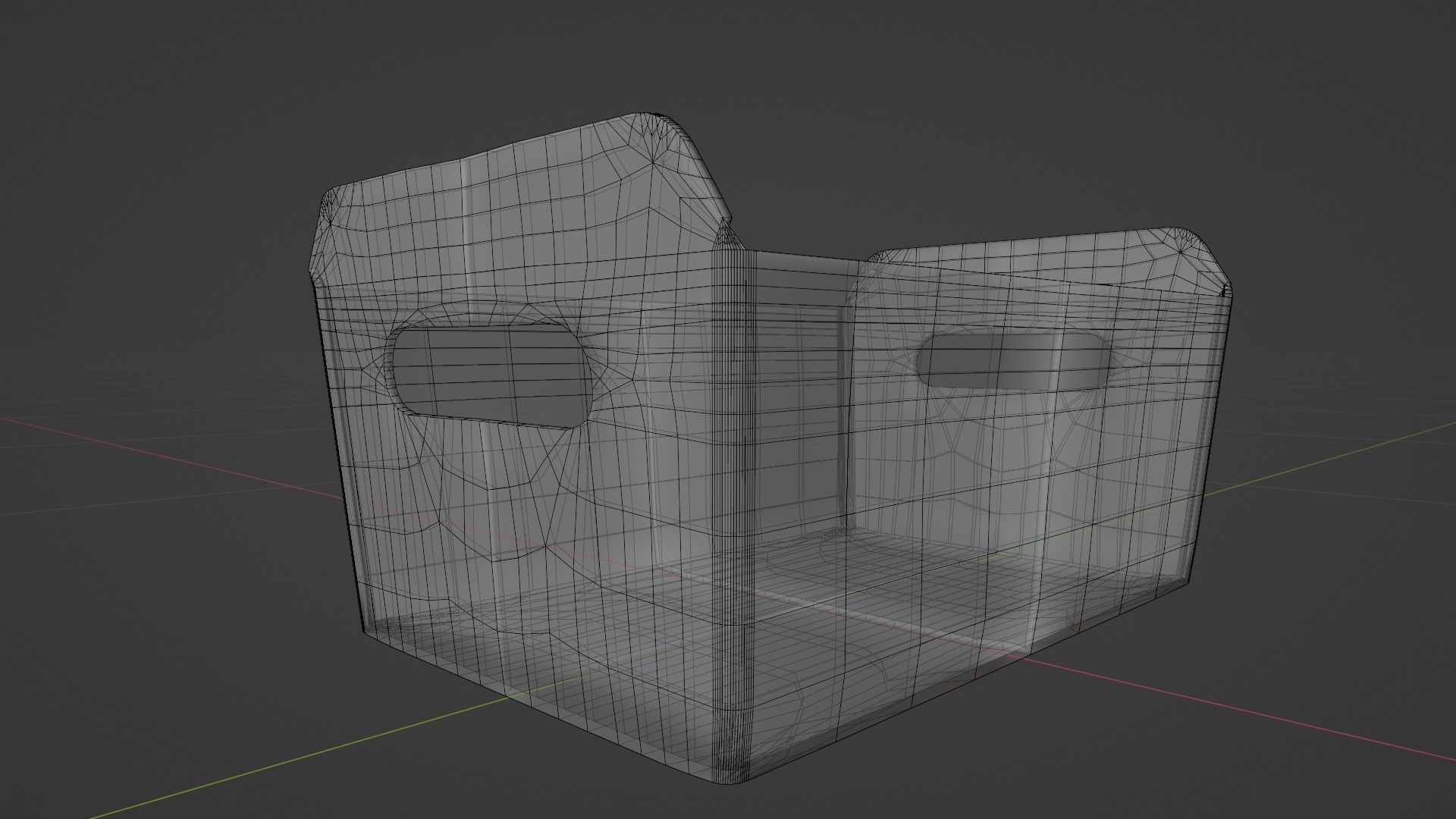 Decorative fabric storage tote Free 3D model_4