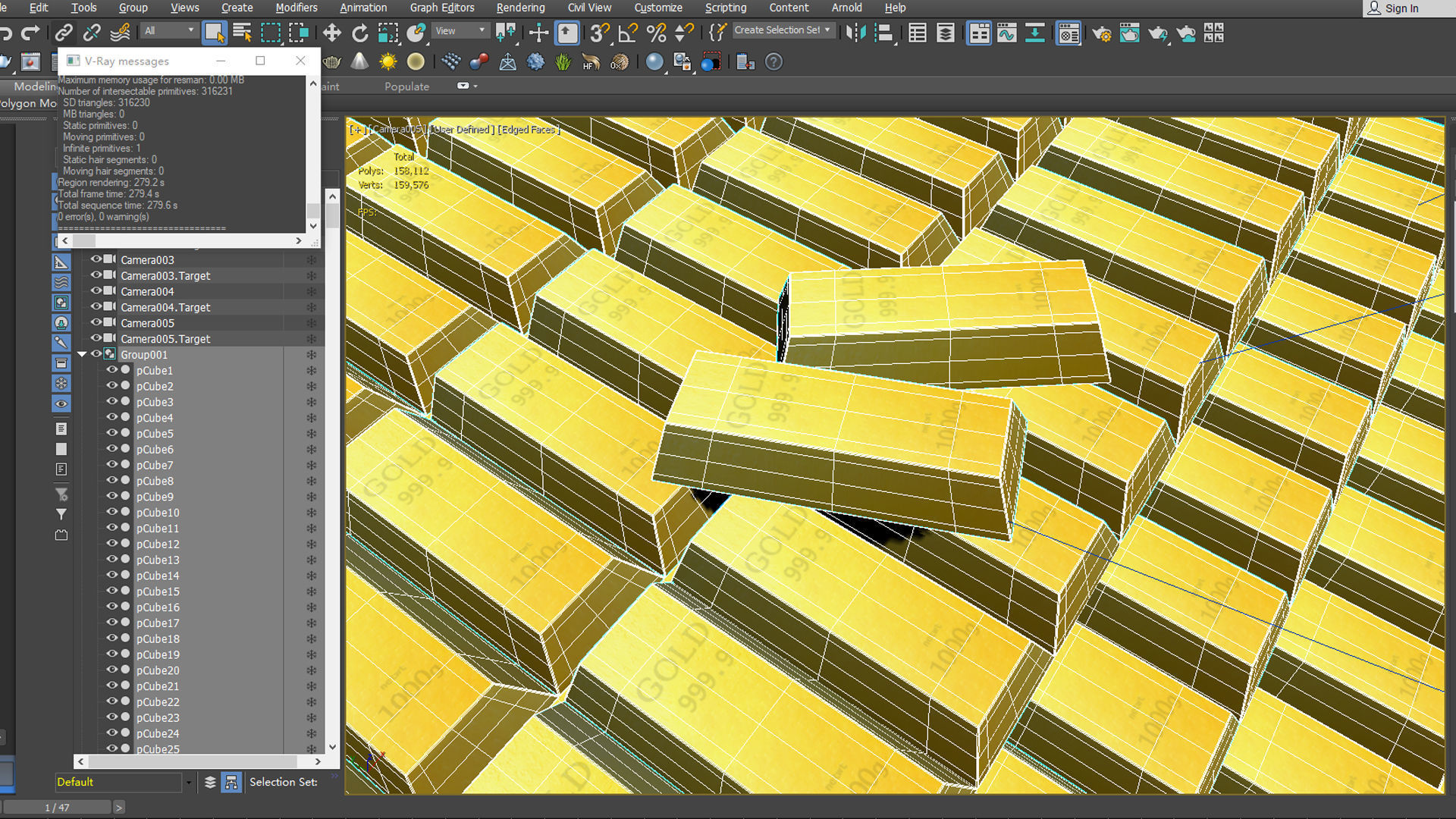 gold bar prices money bank luxury bullion square glazed ingo 3D model_5