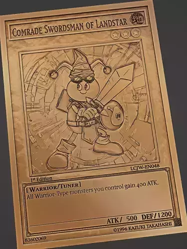 comrade swordsman of landstar - yugioh 3D print model