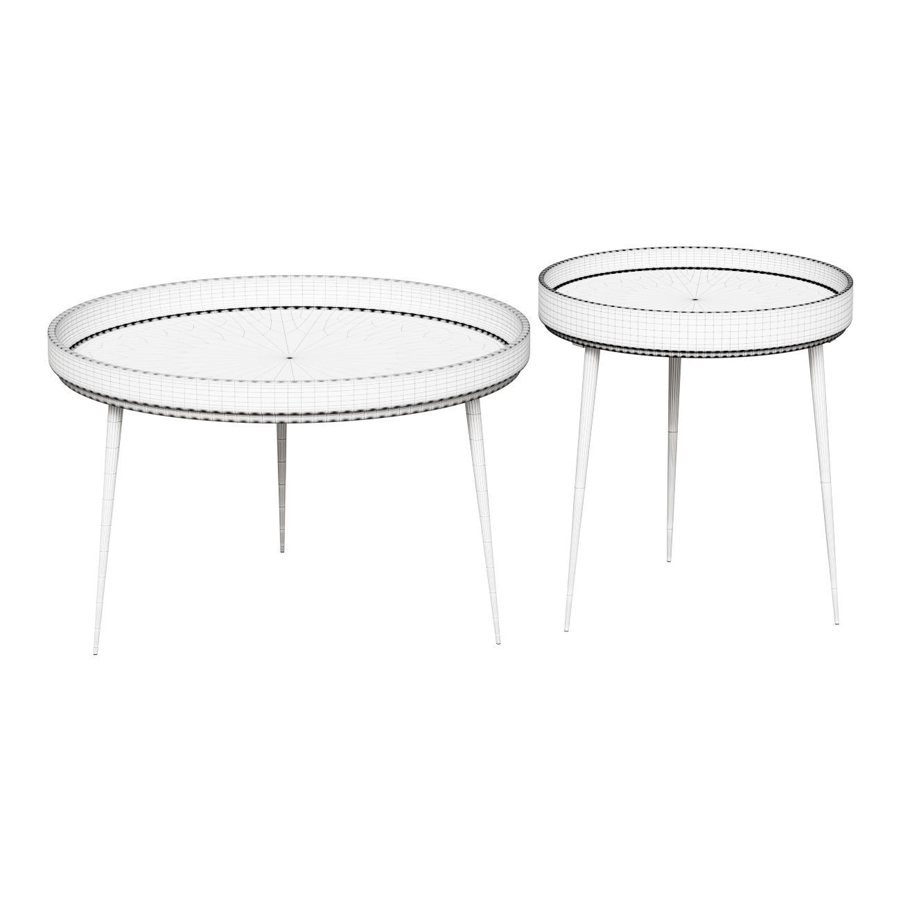 ROUND COFFEE TABLES 3D model_1