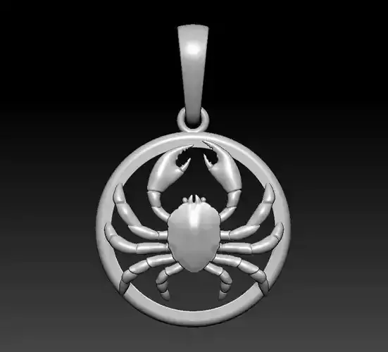 Cancer pendant 3D print model