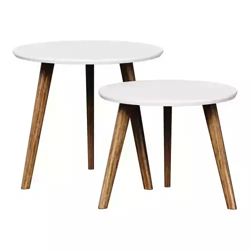 COFFEE TABLES WITH A WOODEN TABLE TOP  WHITE BRICK FROM LA FORMA