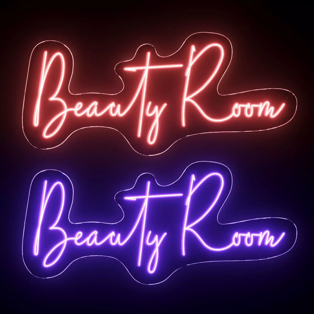 Beauty Room Neon Sign 3D model_0