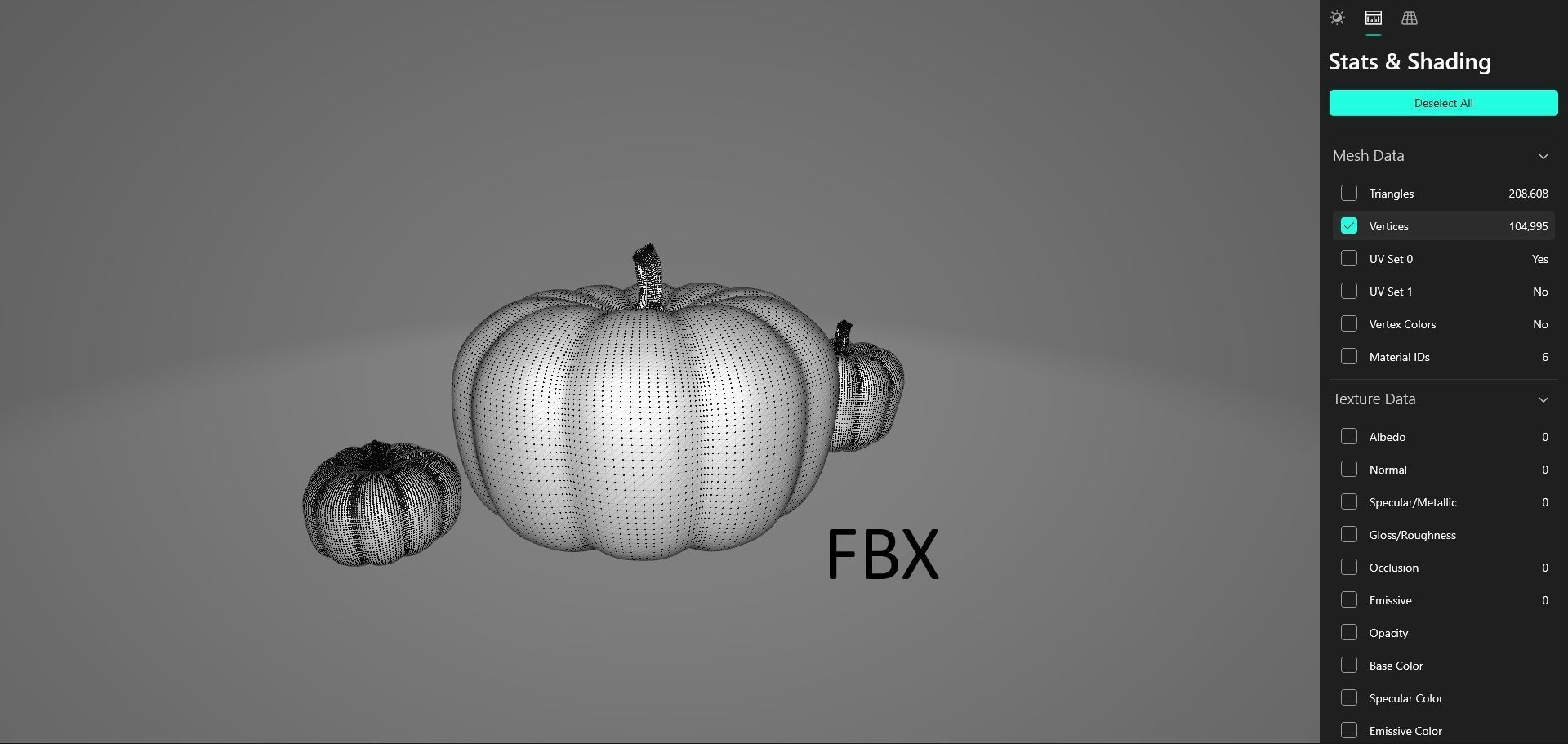 Pumpkins 3D blender 3D model_4
