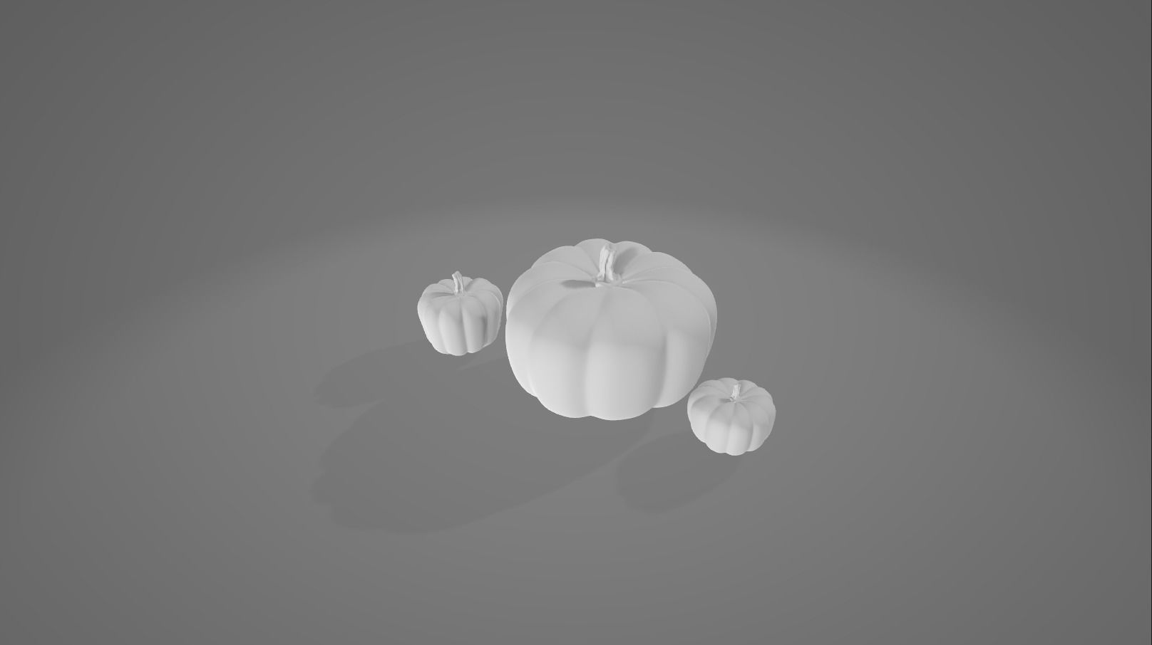 Pumpkins 3D blender 3D model_1