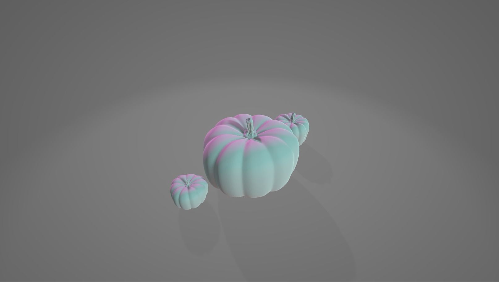 Pumpkins 3D blender 3D model_3