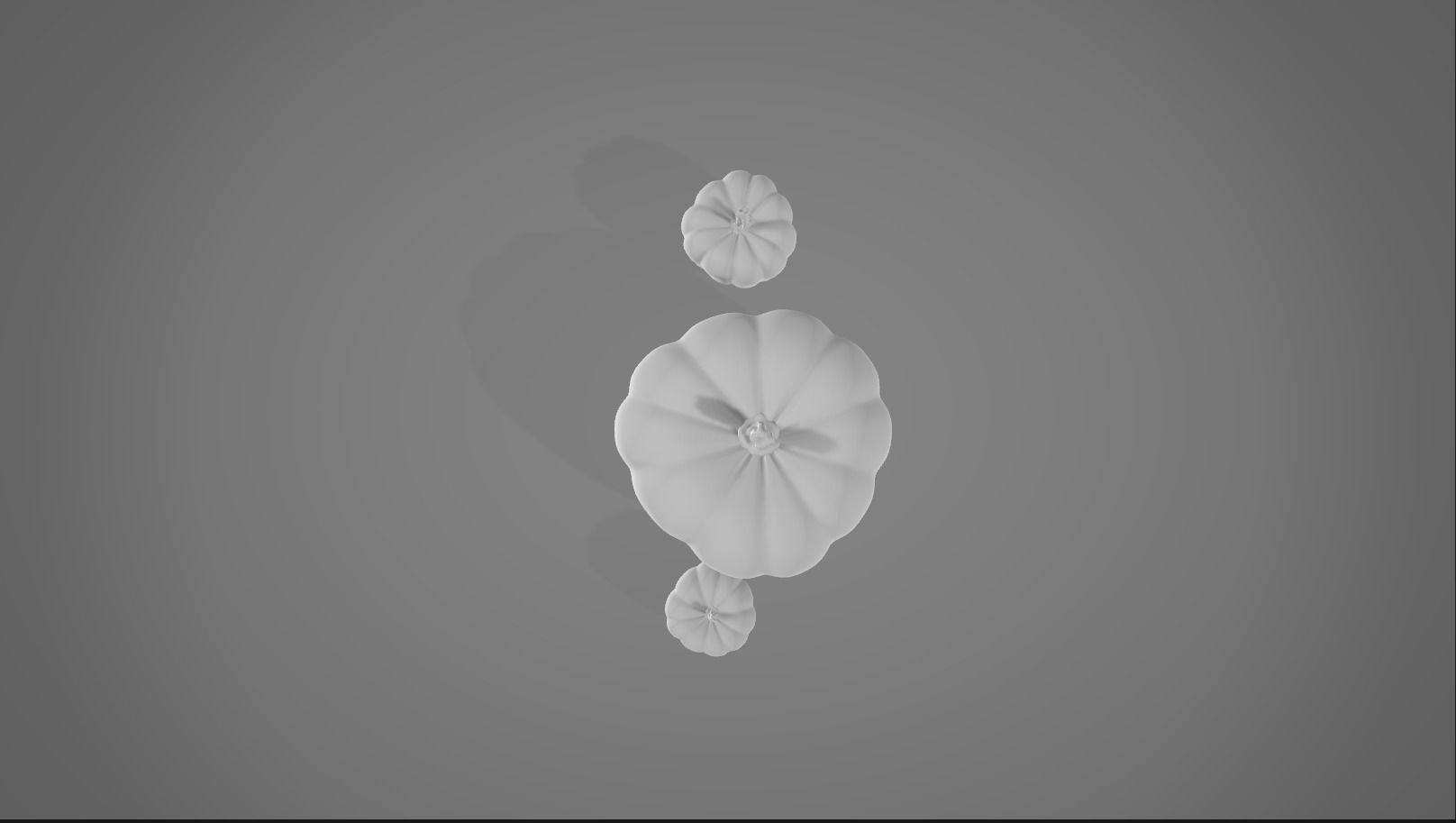 Pumpkins 3D blender 3D model_2