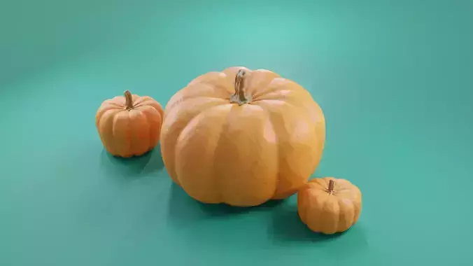 Pumpkins 3D blender