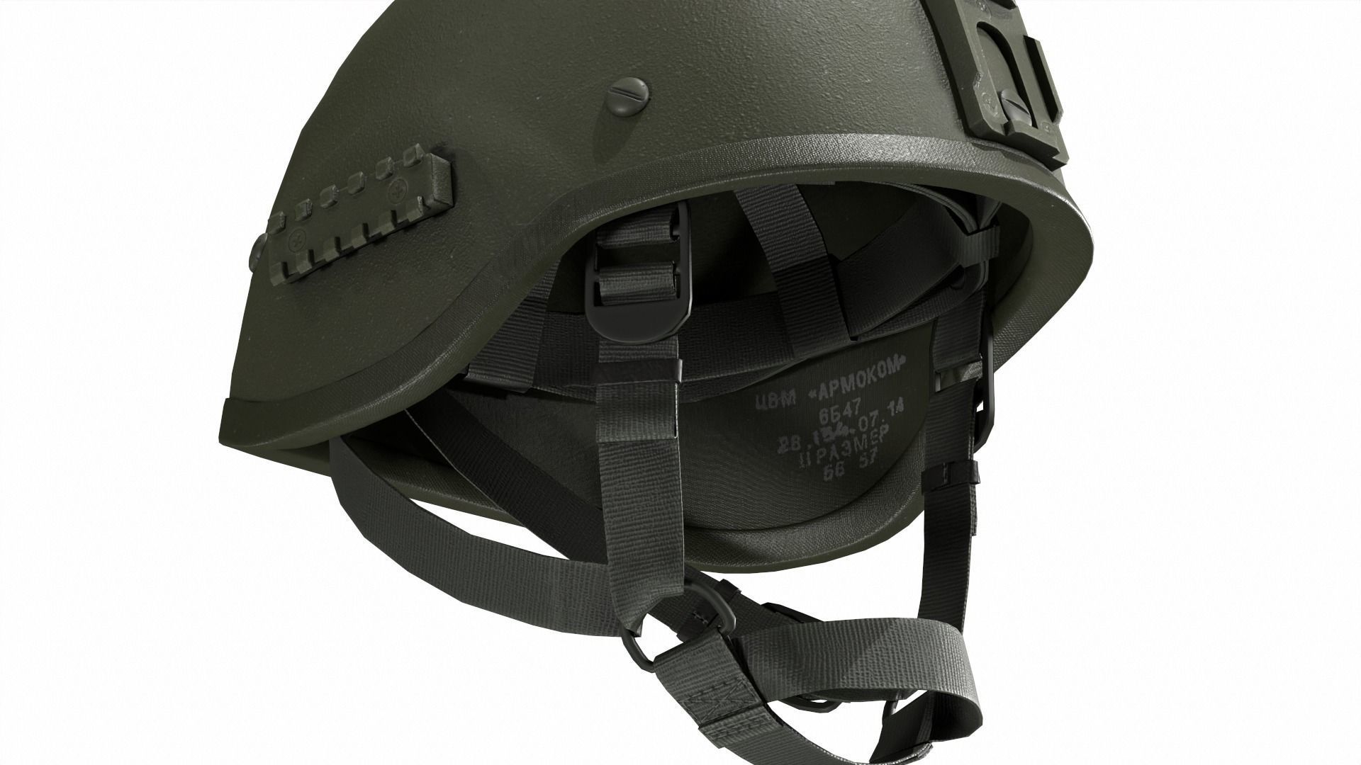 6B47 Russian Helmet Ratnik Low-poly 3D model_11