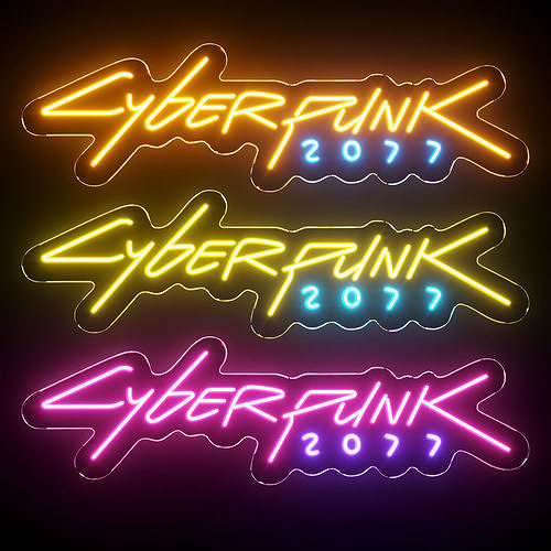 Cyberpunk2077 Neon Sign 3D model