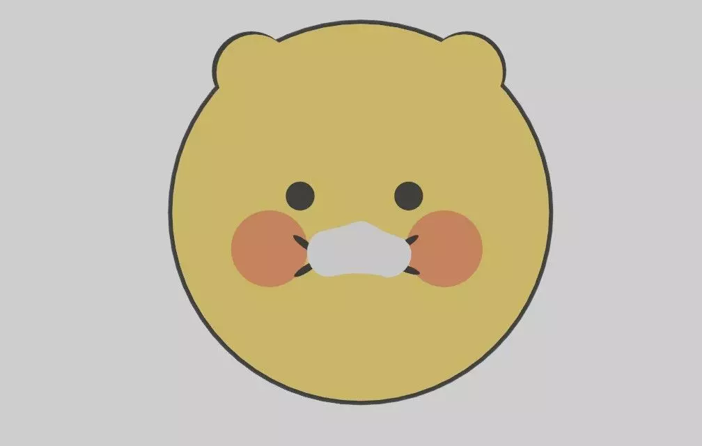 3Dchoonsik face  3D model_0