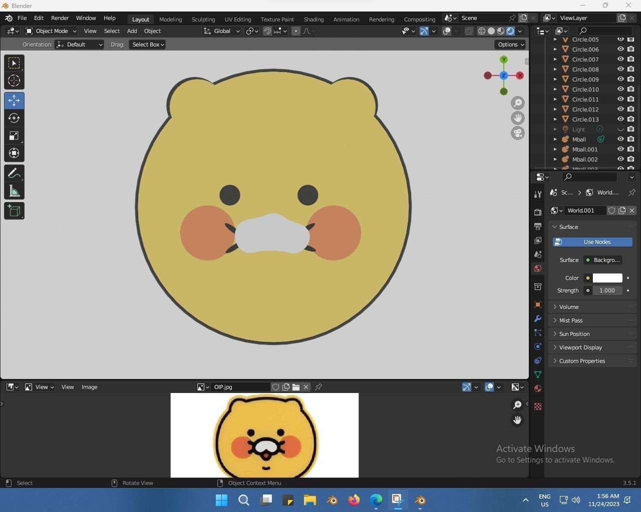 3Dchoonsik face  3D model_1