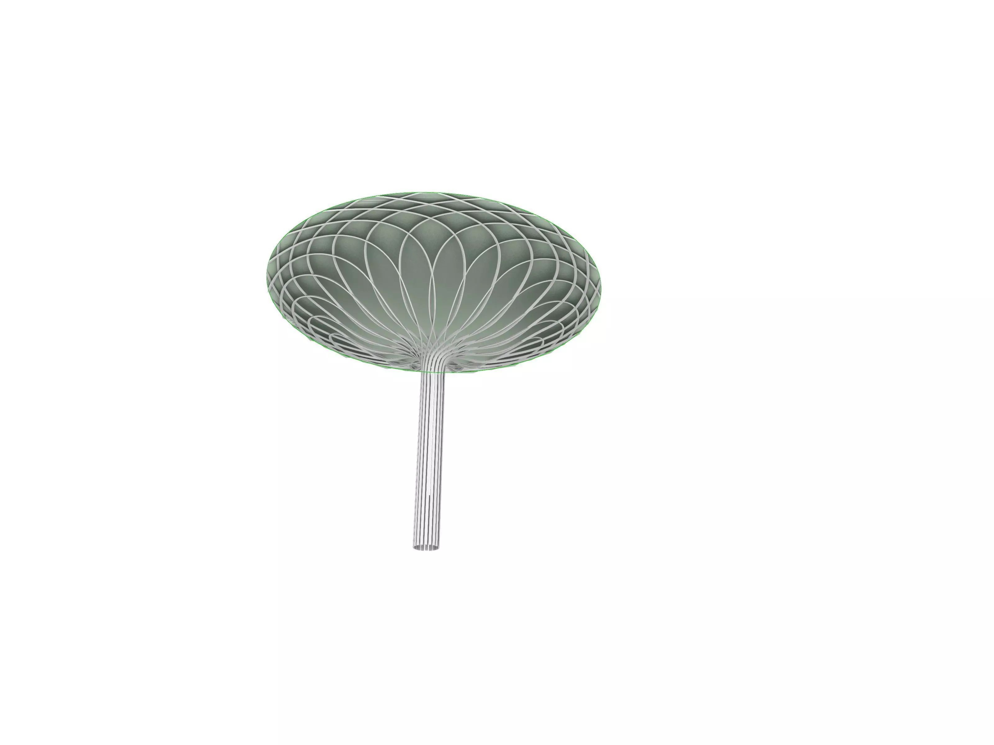 flower modern structure  estructura moderna para bamboo 3D model_0