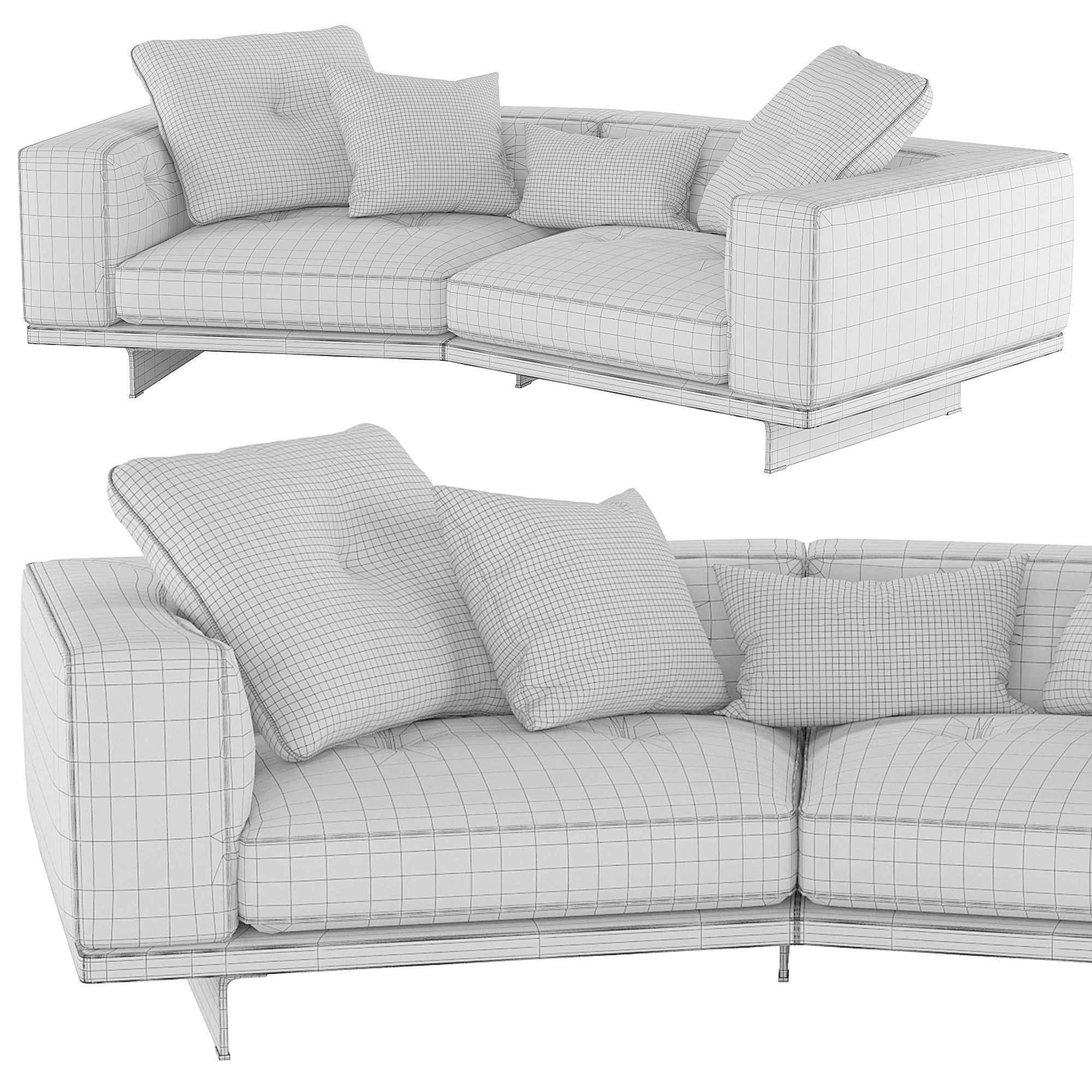 Inclined Sofa Dylan 3D model_1