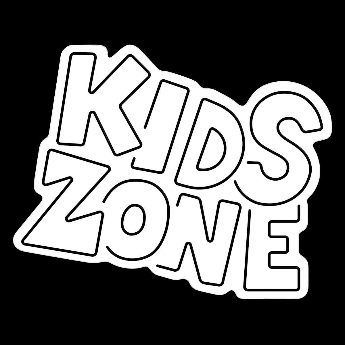 Kids Zone Neon Sign 3D model_2