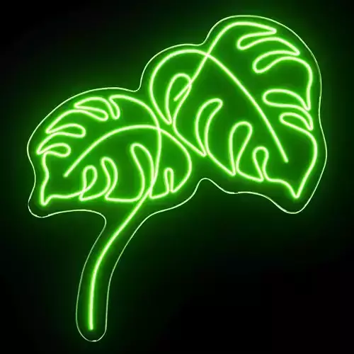 Monstera Neon Sign