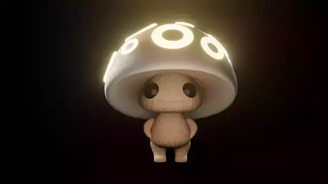 3D Cute Mushroom