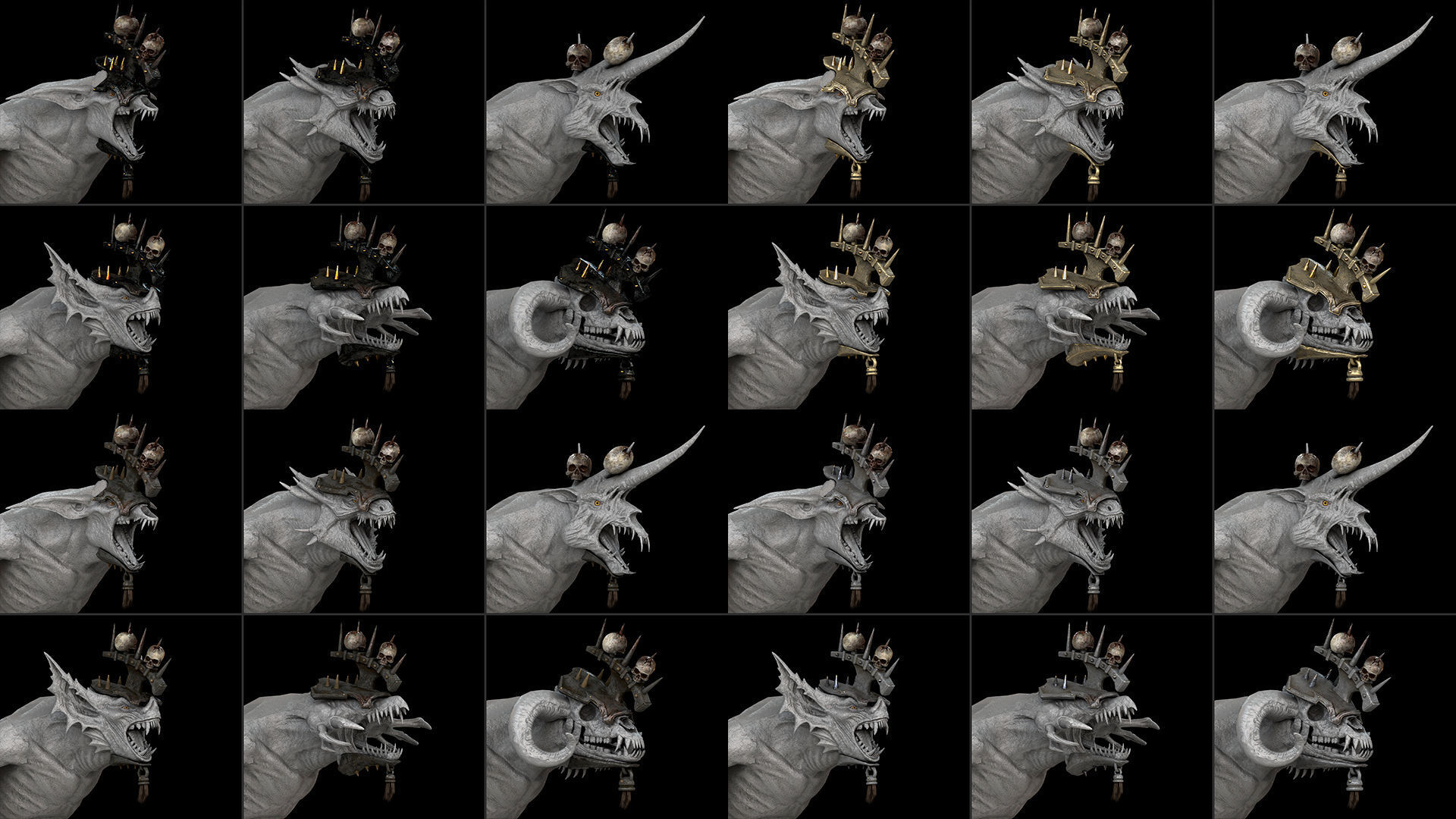 50 Brutal Armor Low-poly 3D model_21