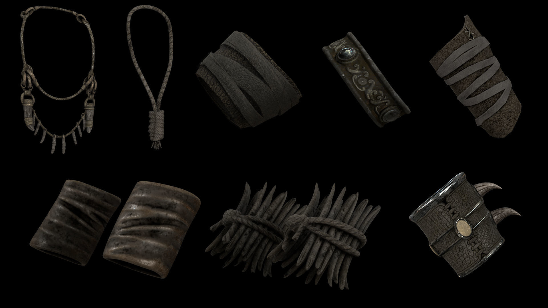 50 Brutal Armor Low-poly 3D model_15