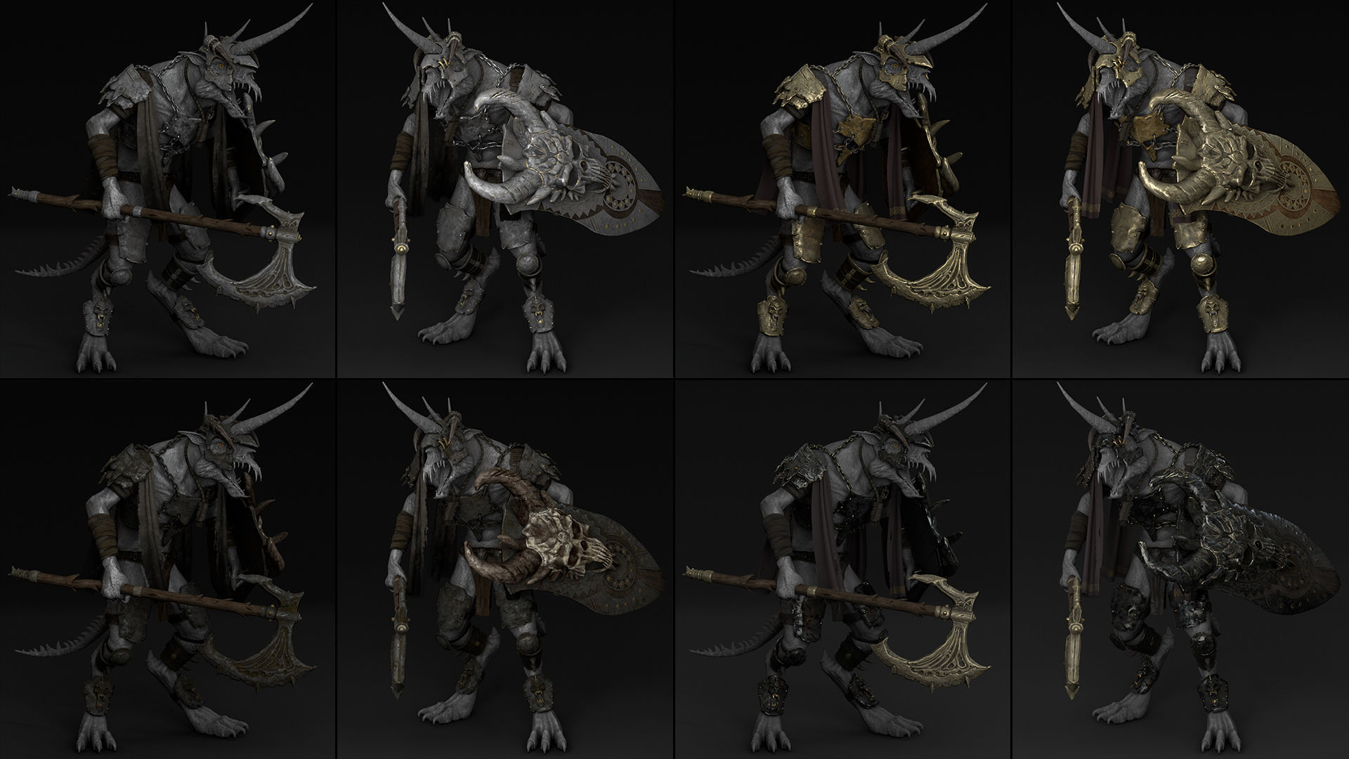 50 Brutal Armor Low-poly 3D model_23