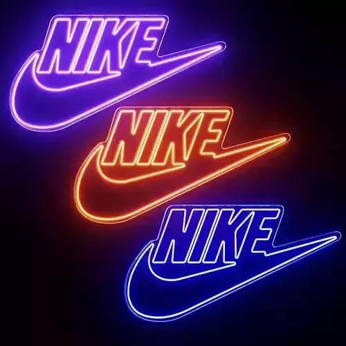 Nike Neon Sign 3D model