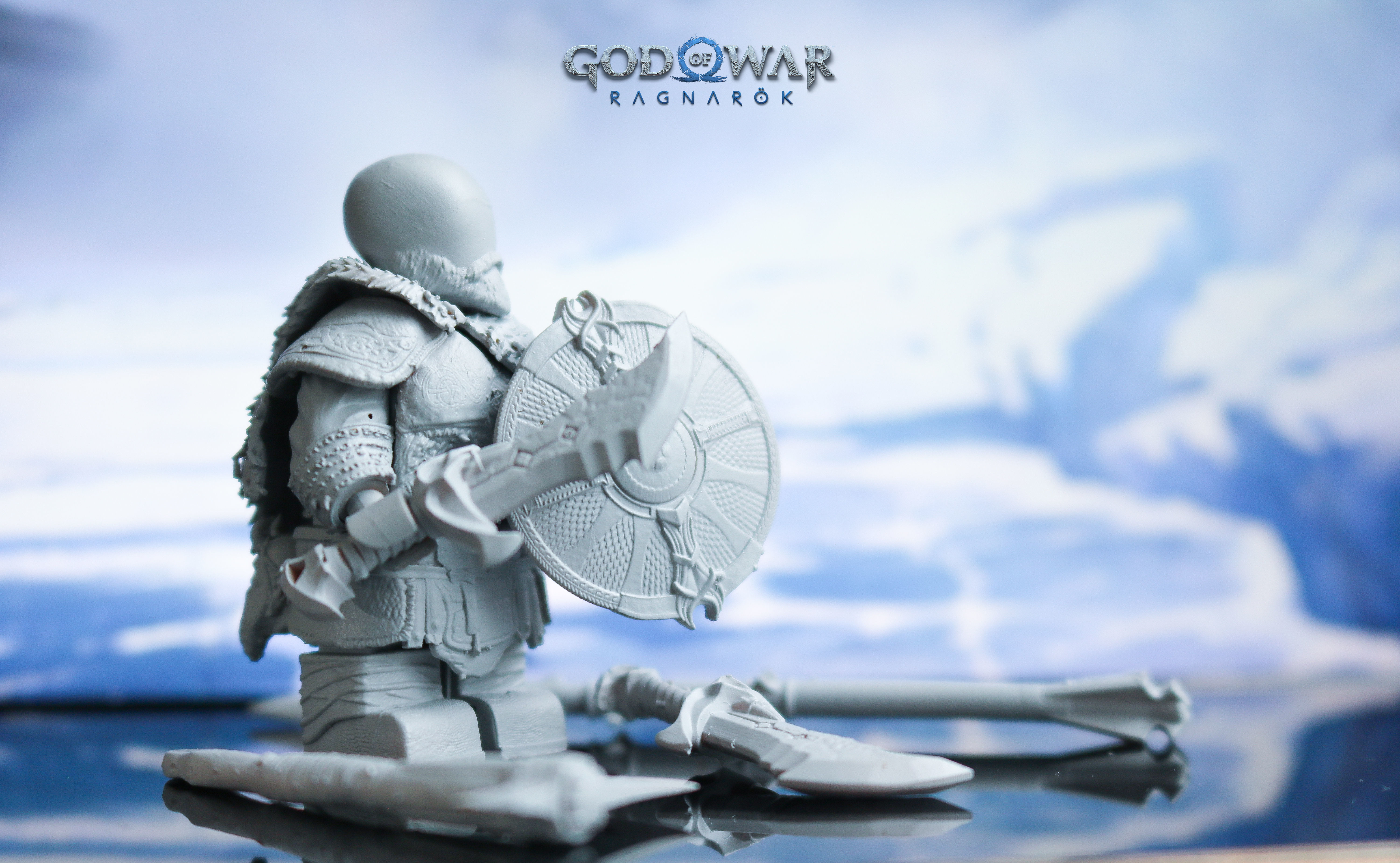 Lego Minifigures - Kratos - God Of War Ragnarok  3D print model_1