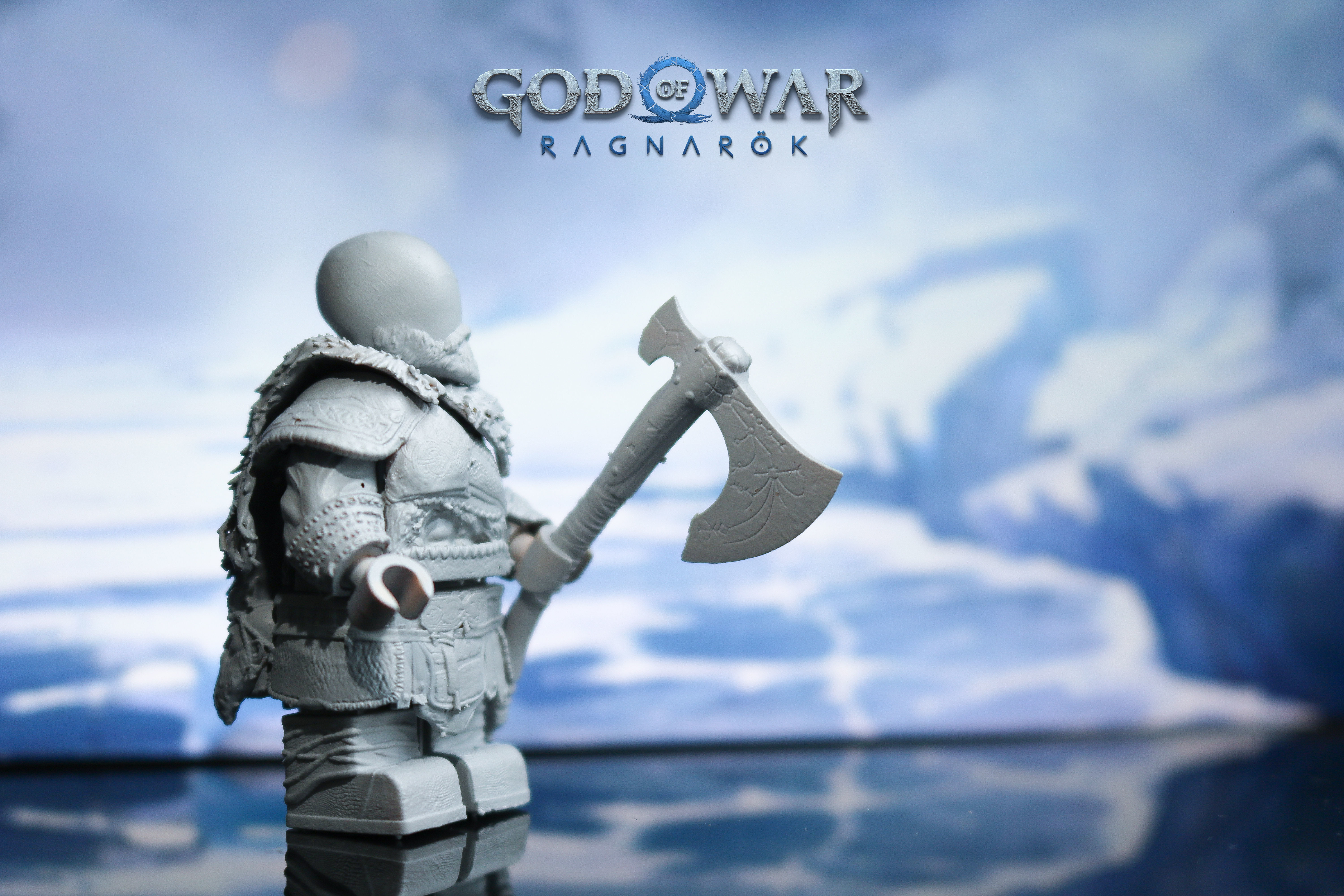 Lego Minifigures - Kratos - God Of War Ragnarok  3D print model_6