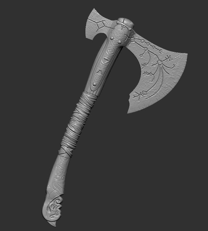 Lego Minifigures - Kratos - God Of War Ragnarok  3D print model_27