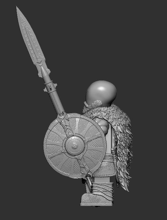 Lego Minifigures - Kratos - God Of War Ragnarok  3D print model_16