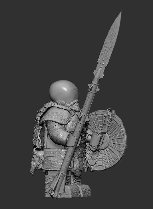 Lego Minifigures - Kratos - God Of War Ragnarok  3D print model_15