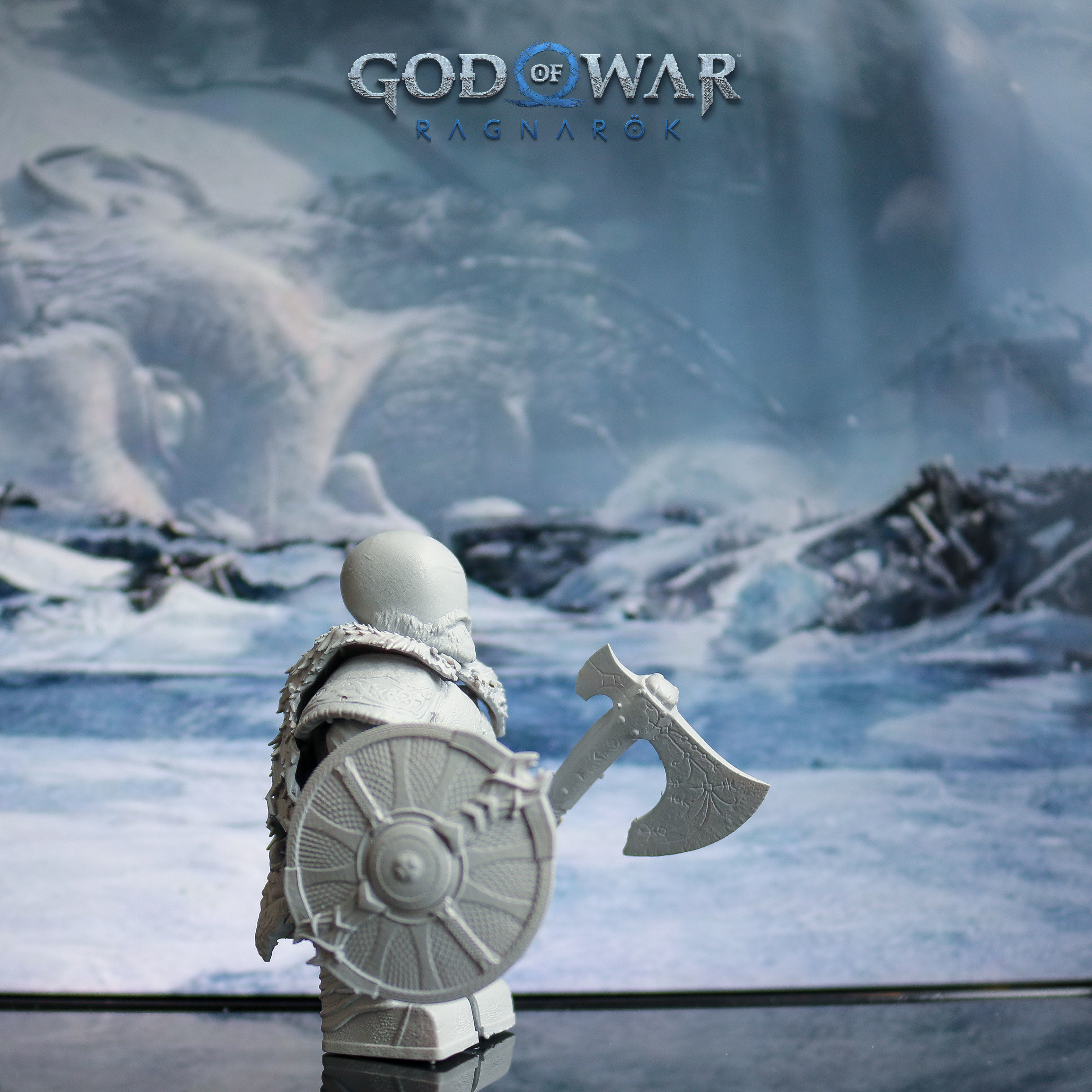 Lego Minifigures - Kratos - God Of War Ragnarok  3D print model_3