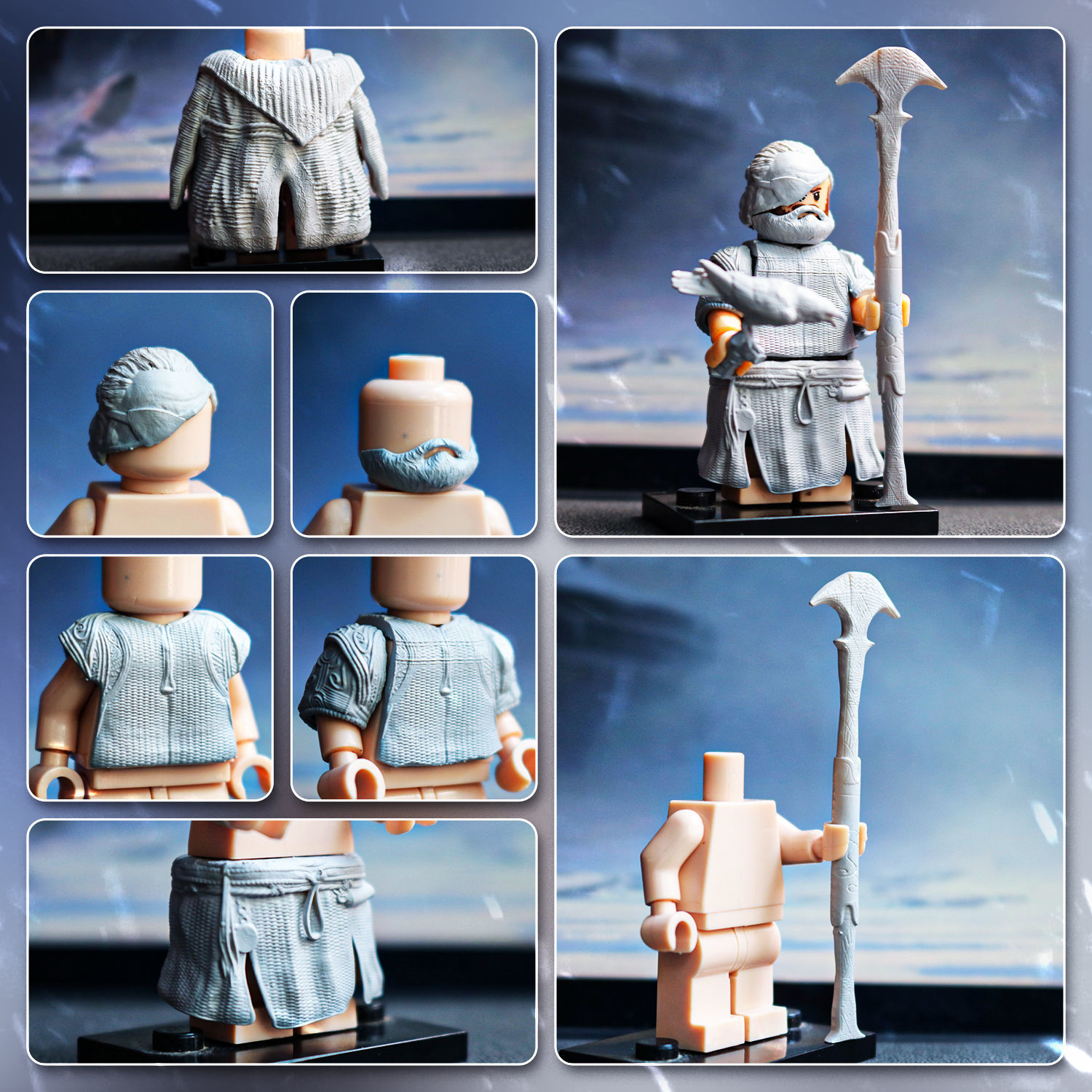 Lego Minifigures -Odin - God Of War Ragnarok 3D print model_2