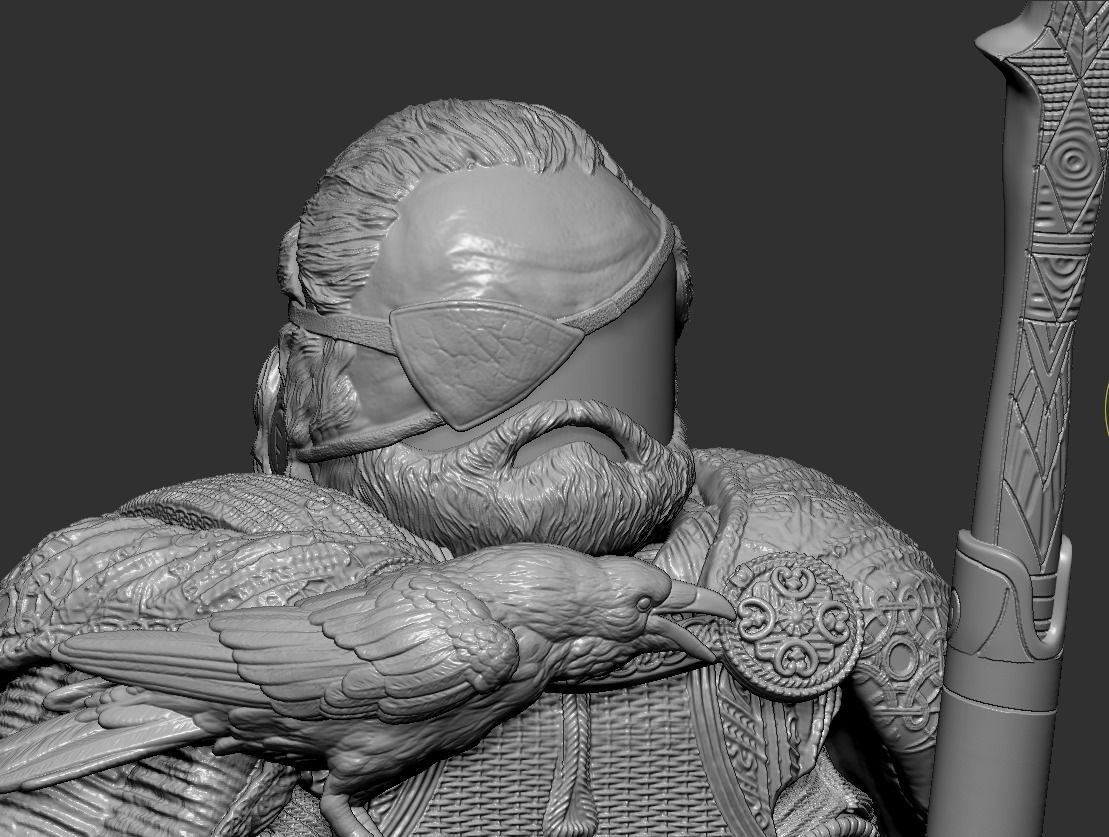 Lego Minifigures -Odin - God Of War Ragnarok 3D print model_12