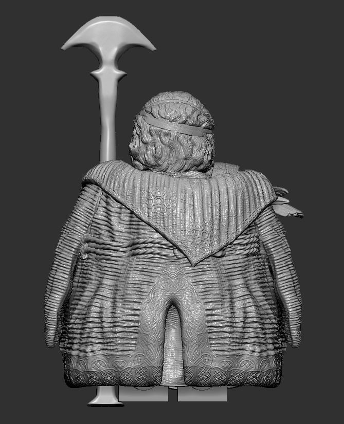 Lego Minifigures -Odin - God Of War Ragnarok 3D print model_6