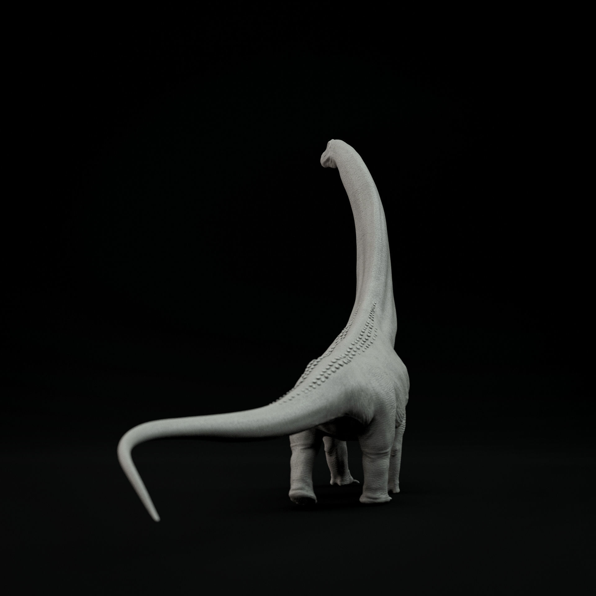 Argentinosaurus walking 1-100 scale pre-supported dinosaur 3D print model_2