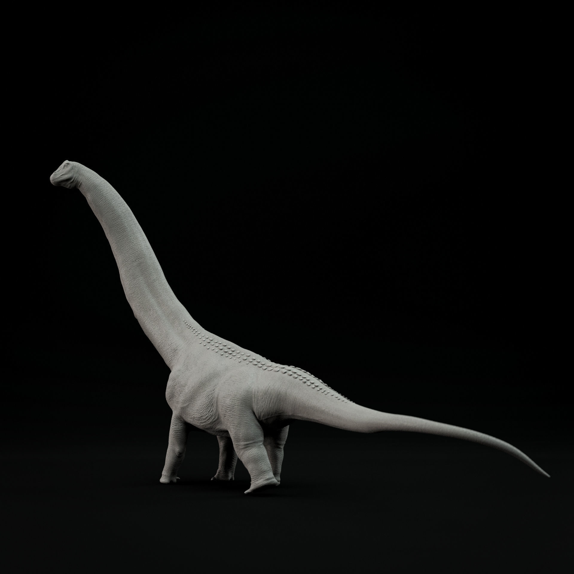 Argentinosaurus walking 1-100 scale pre-supported dinosaur 3D print model_1