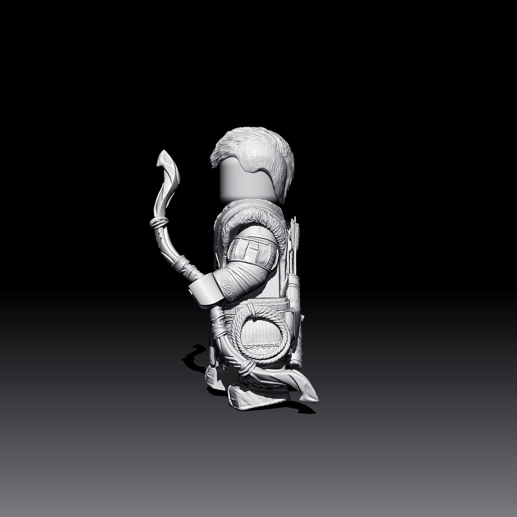 Lego Minifigures - Atreus - God Of War Ragnarok 3D print model_4