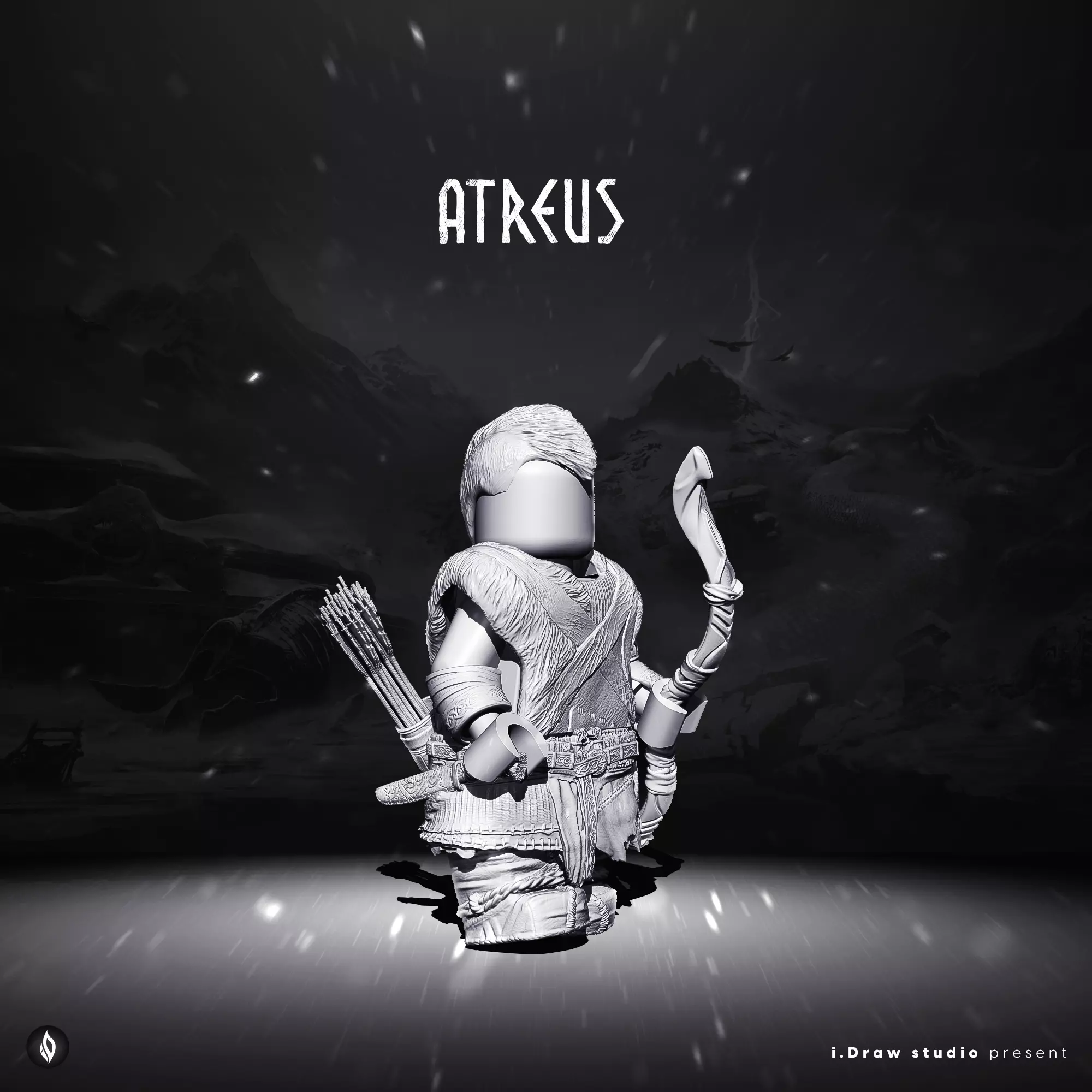 Lego Minifigures - Atreus - God Of War Ragnarok 3D print model_0