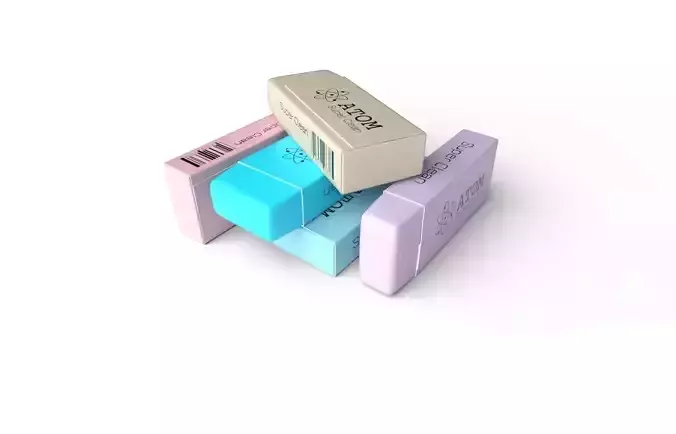 Eraser M01 Low-poly 3D model