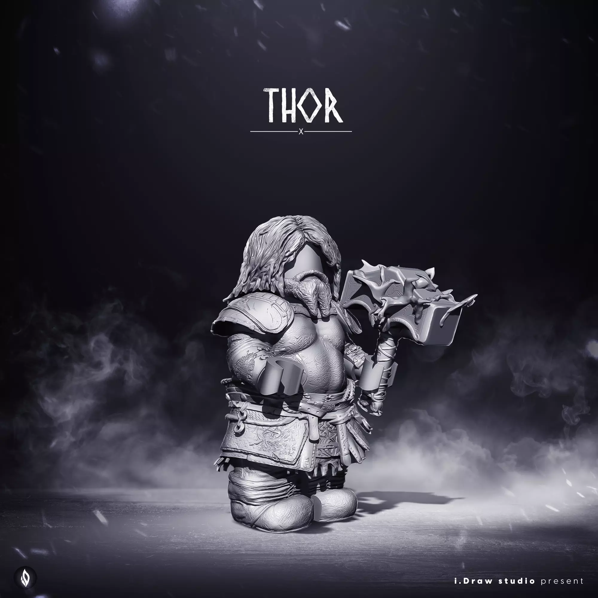 Lego Minifigures - Thor- God Of War Ragnarok  3D print model_0