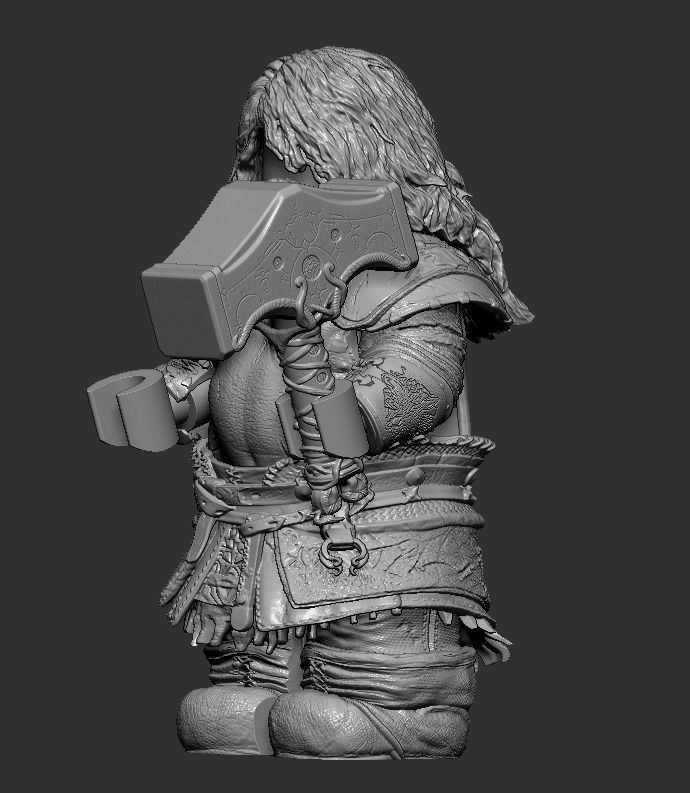 Lego Minifigures - Thor- God Of War Ragnarok  3D print model_8