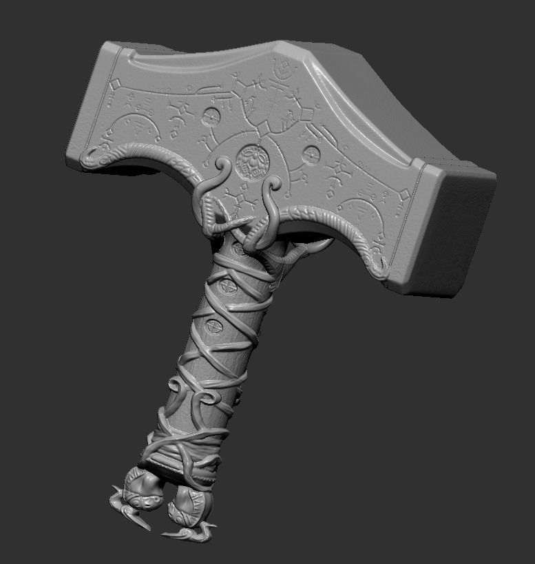 Lego Minifigures - Thor- God Of War Ragnarok  3D print model_15