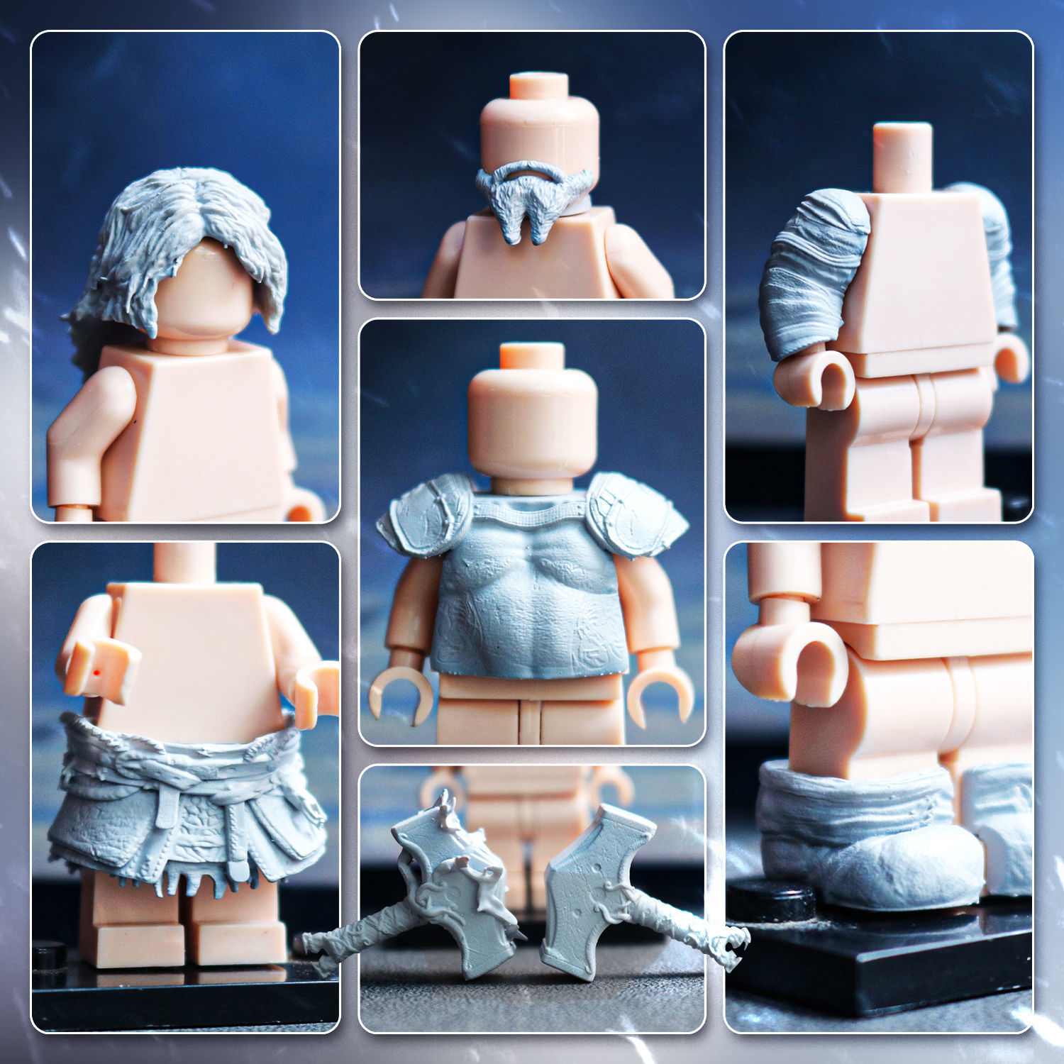 Lego Minifigures - Thor- God Of War Ragnarok  3D print model_2
