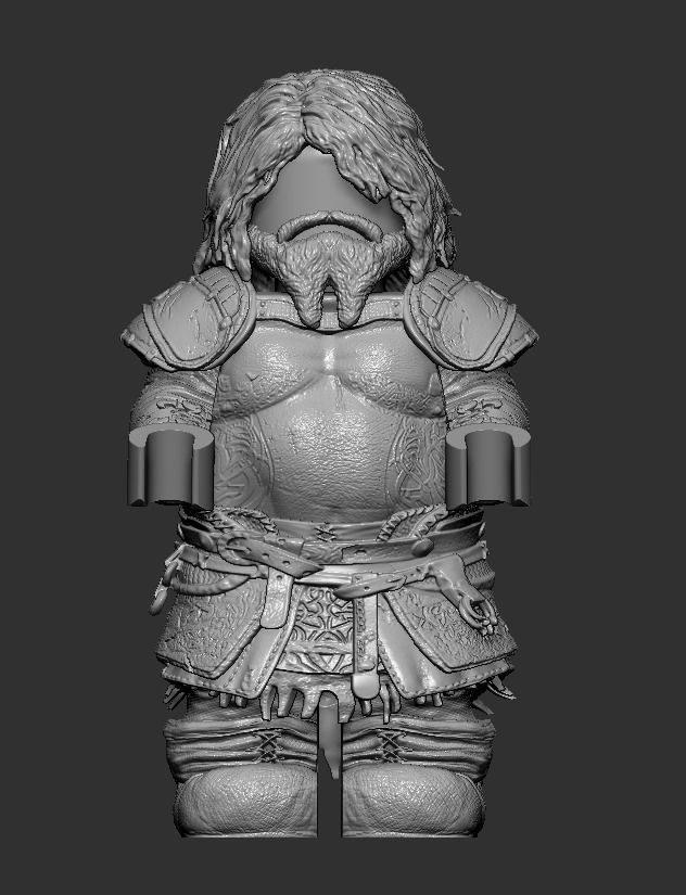 Lego Minifigures - Thor- God Of War Ragnarok  3D print model_3