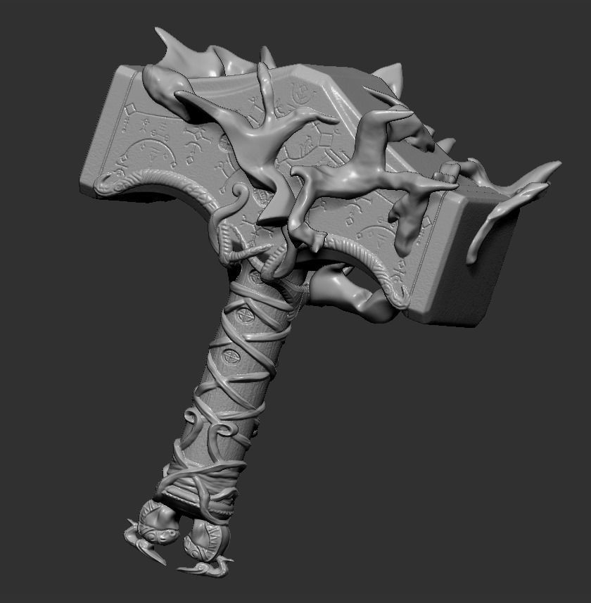 Lego Minifigures - Thor- God Of War Ragnarok  3D print model_16