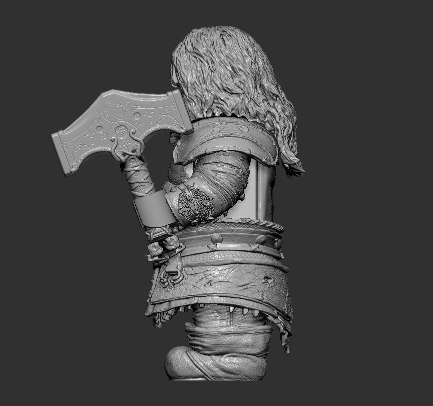 Lego Minifigures - Thor- God Of War Ragnarok  3D print model_4