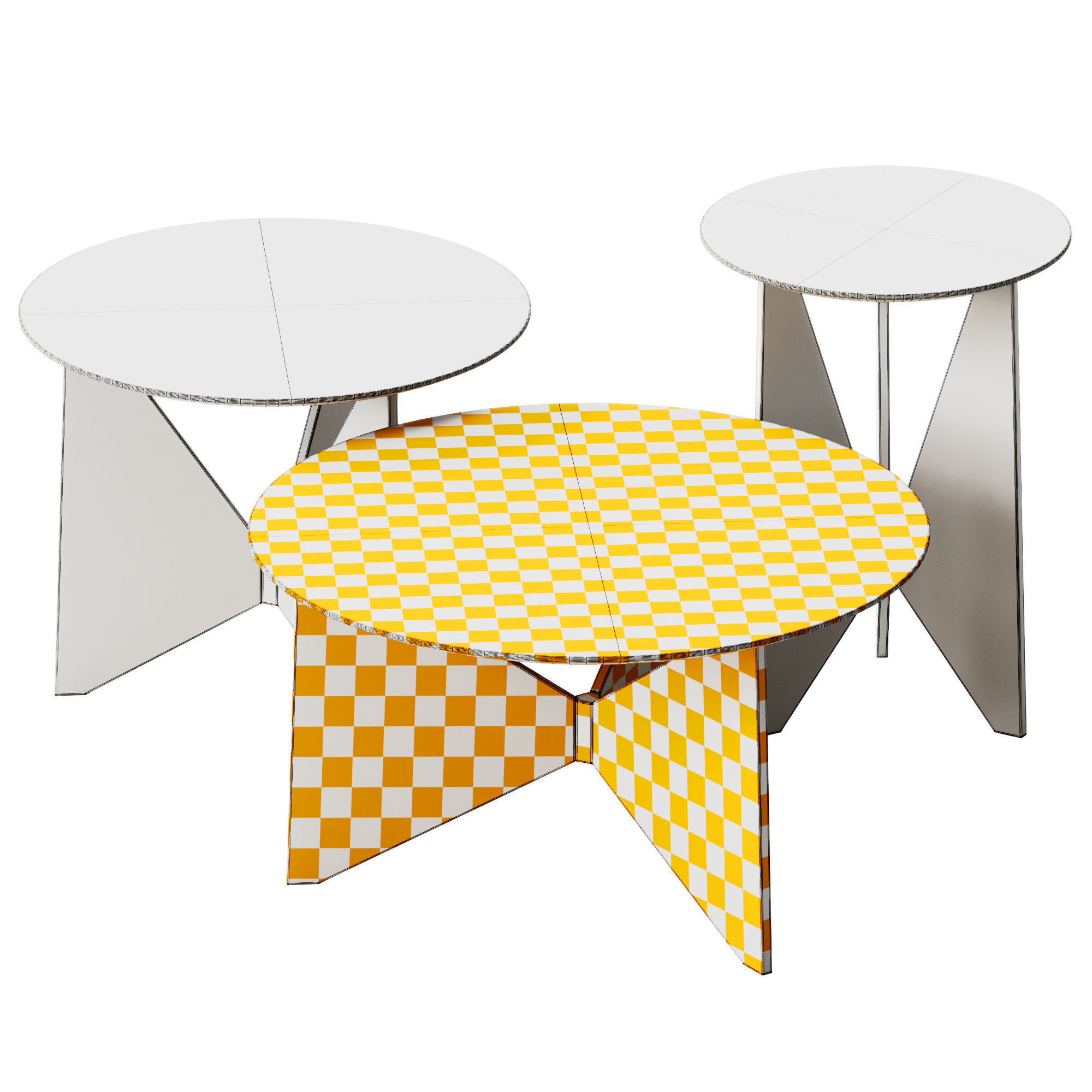 HIRU Round coffee tables by TREKU 3D model_4