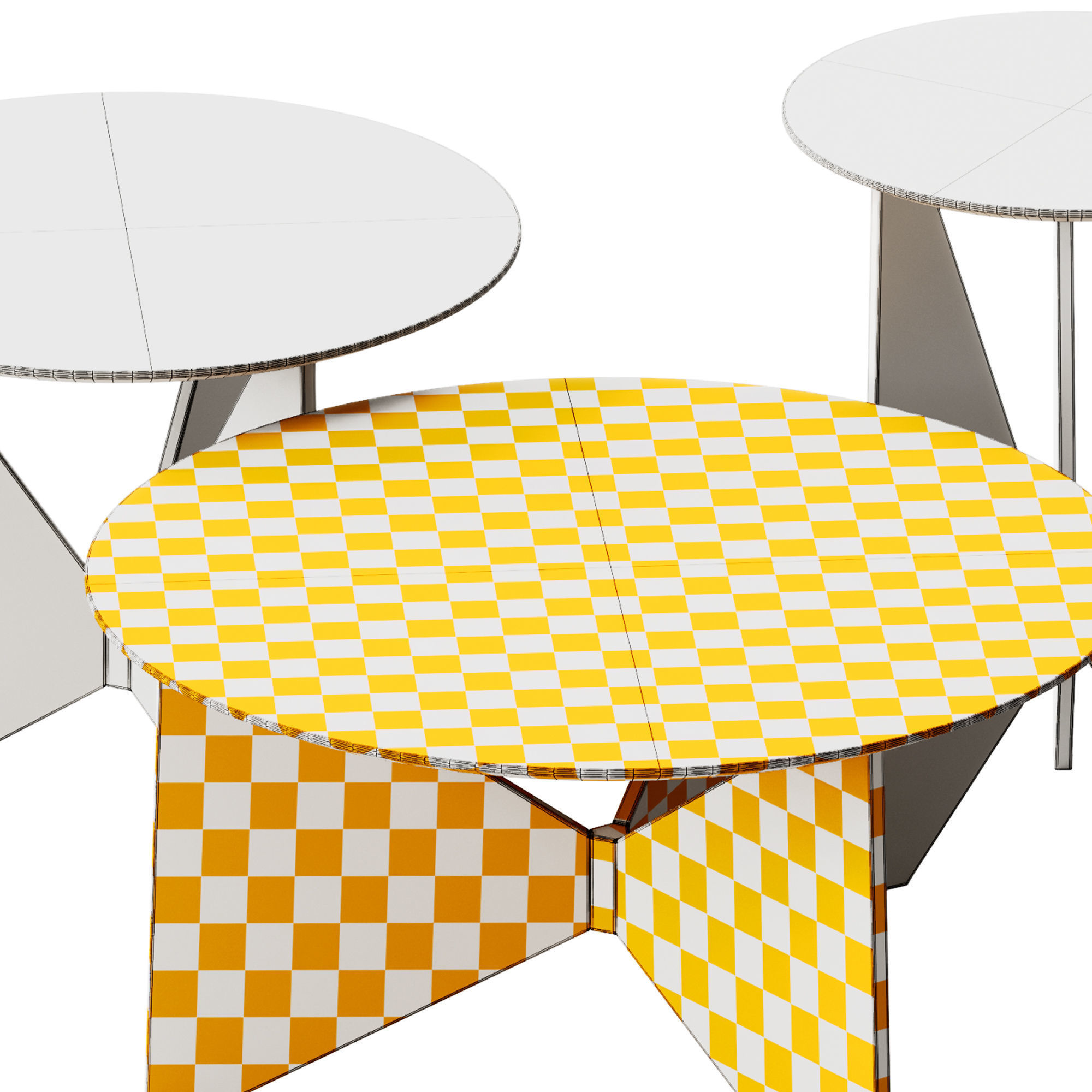 HIRU Round coffee tables by TREKU 3D model_5