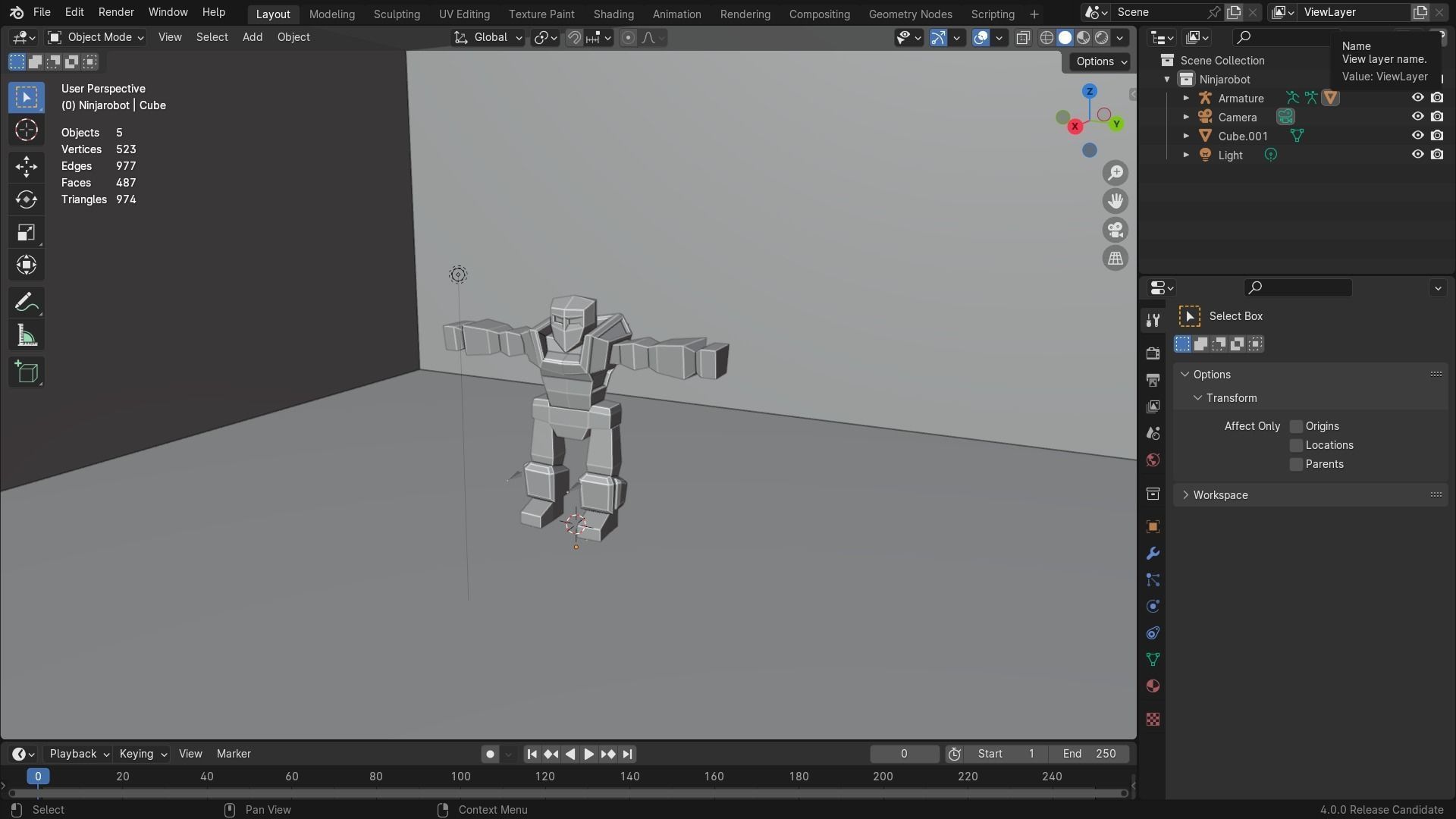 Low-Poly Rigged Robot Model Low-poly 3D model_8